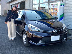 TOYOTA VITZ ジュエラ納車in川越！